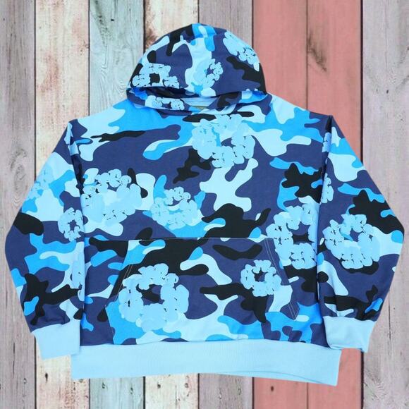 Classic Men's Denim Tears Hoodie Blue - Picture 1 of 4